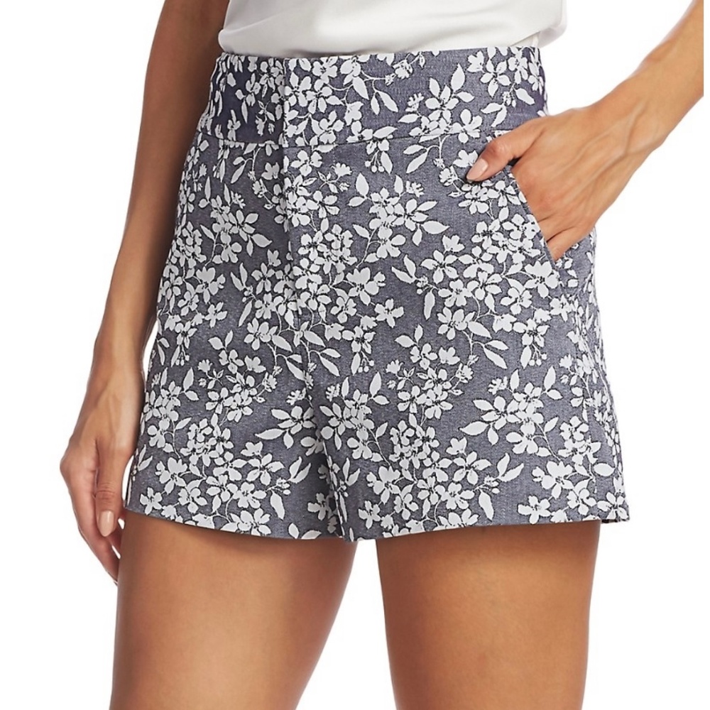 NWT Alice+Olivia Printed Chambray Shorts Size 2
